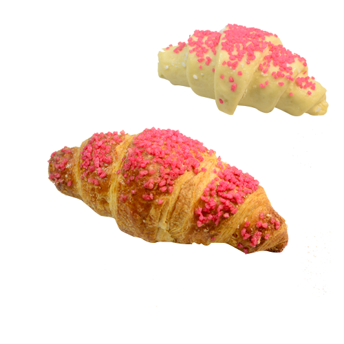 МИНИ ФРАНЦУЗСКИЙ КРУАССАН С МАЛИНОВОЙ НАЧИНКОЙ