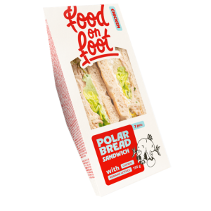 SPECIAL СЭНДВИЧ ИЗ ПОЛЯРНОГО ХЛЕБА С КУРИЦЕЙ И РИМСКИМ САЛАТОМ